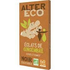 CHOC. NEG. JENGIBRE 100G ALTERECO