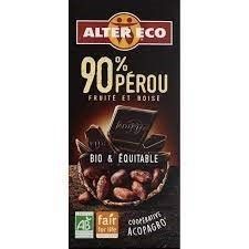 CHOCOLATE NEGRO PERU 90% 100G