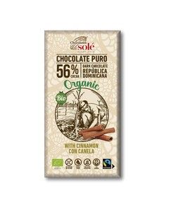 CHOCOLATE NEGRO CON CANELA 56% 100G SOLE