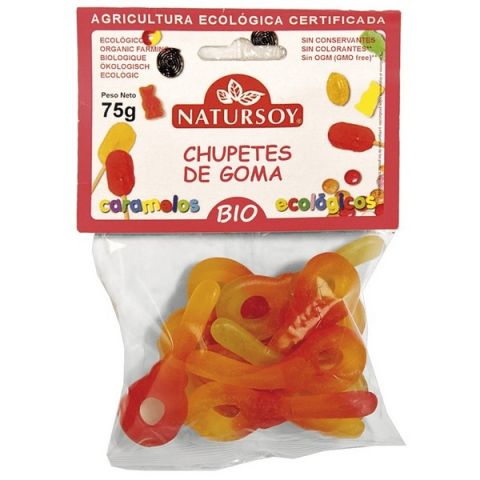 CHUPETES DE GOMA GOMINOLAS 75GR 