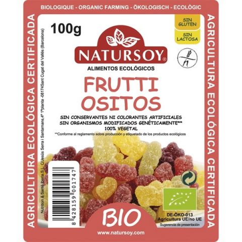 FRUTTI OSITOS AZUCAR GOMINOLAS 100GR 