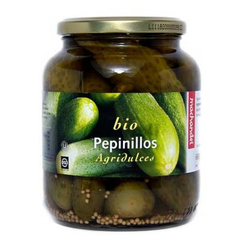 PEPINILLOS AGRIDULCES 350GR MACHANDEL