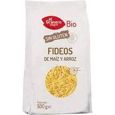 FIDEOS DE MAIZ Y ARROZ S/GLUTEN 500G